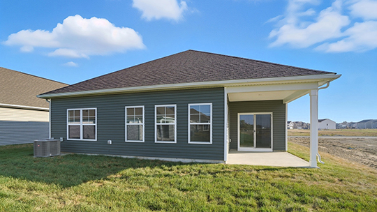 Arlington Rear Exterior with covered porch
