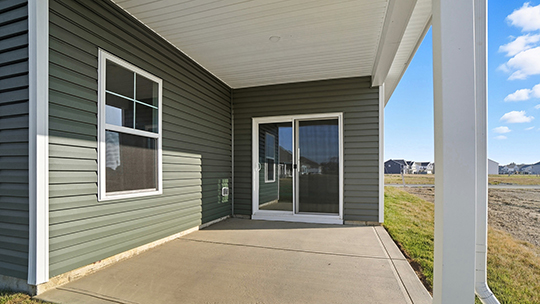 Arlington Rear Exterior with covered porch
