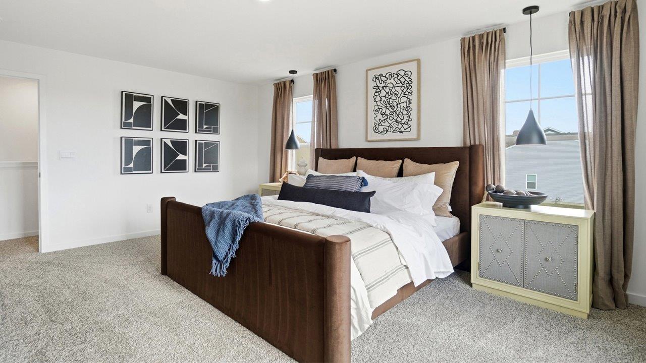 furnished primary bedroom entry