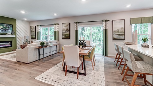 2-story home dining area