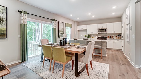 2-story home dining area