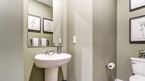 2-story home powder room