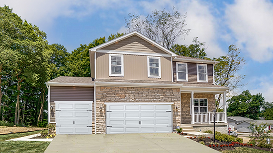 Overlook Pendleton 2-story model with tan siding