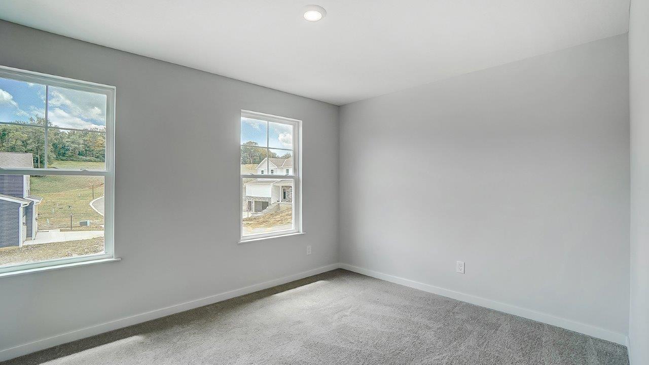 second bedroom with single windows