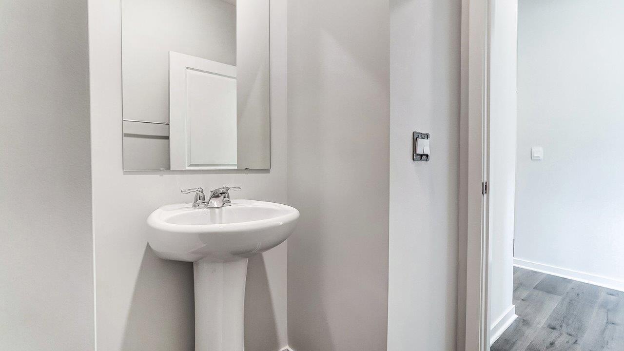 first floor powder room