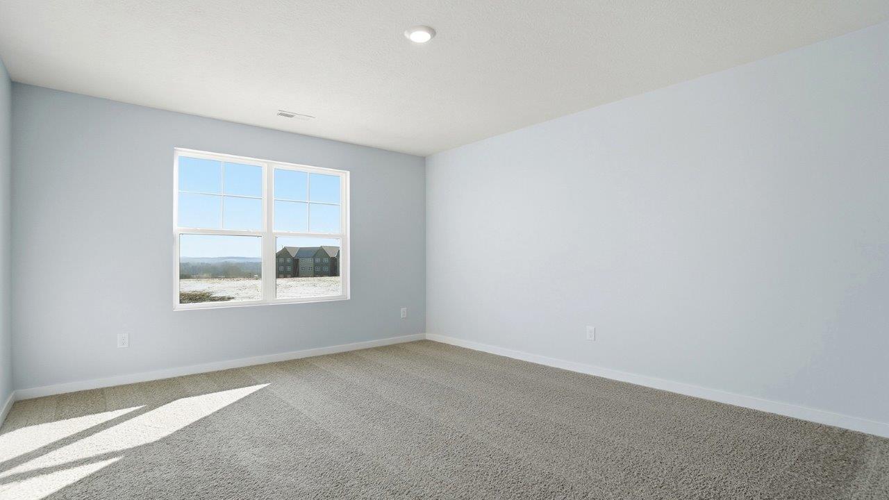 primary bedroom with double window