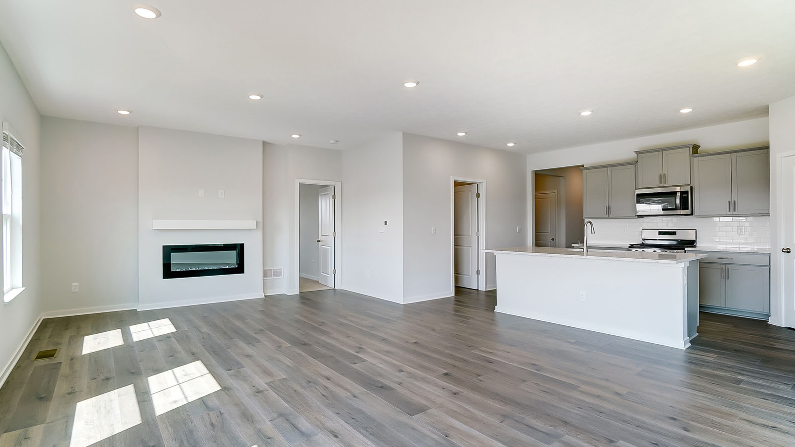 great room and kitchen