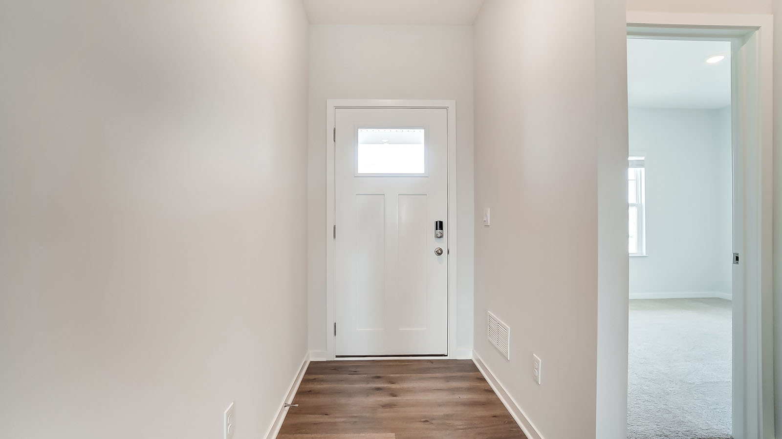 foyer and front bedroom