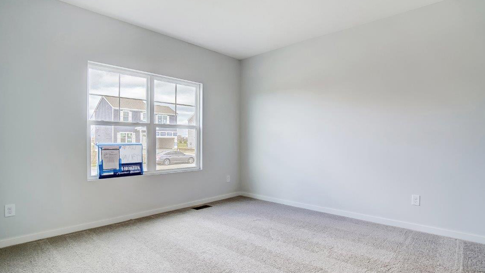 primary bedroom with double window