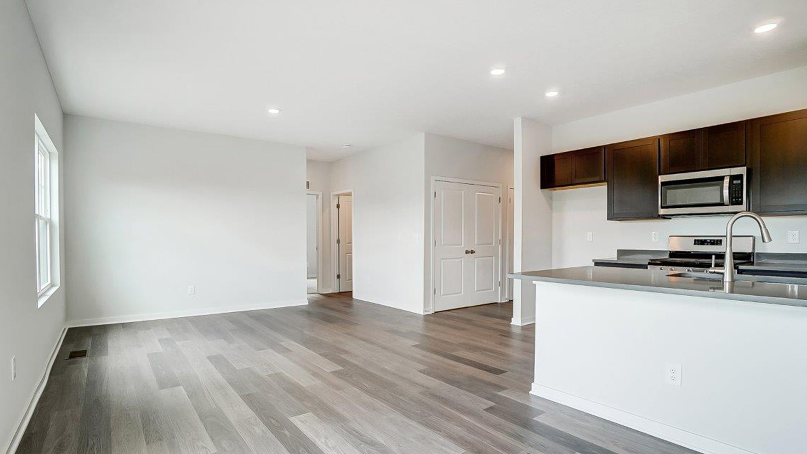 great room and kitchen