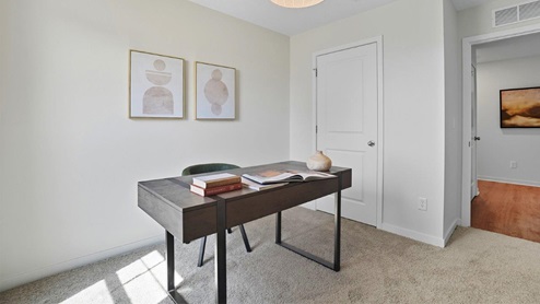 fourth bedroom as office