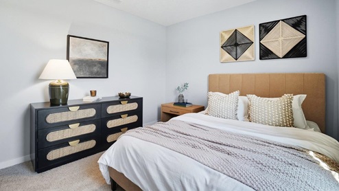 furnished second bedroom