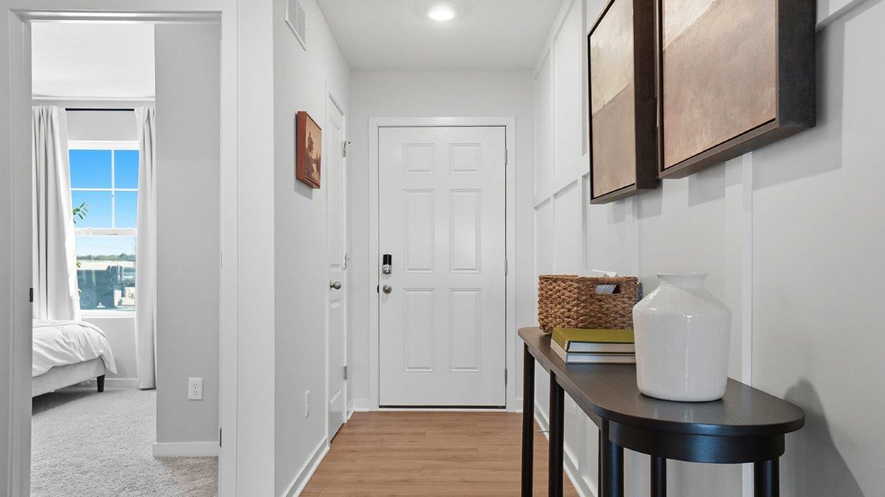 front door and second bedroom