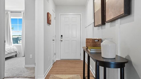 foyer and front bedroom