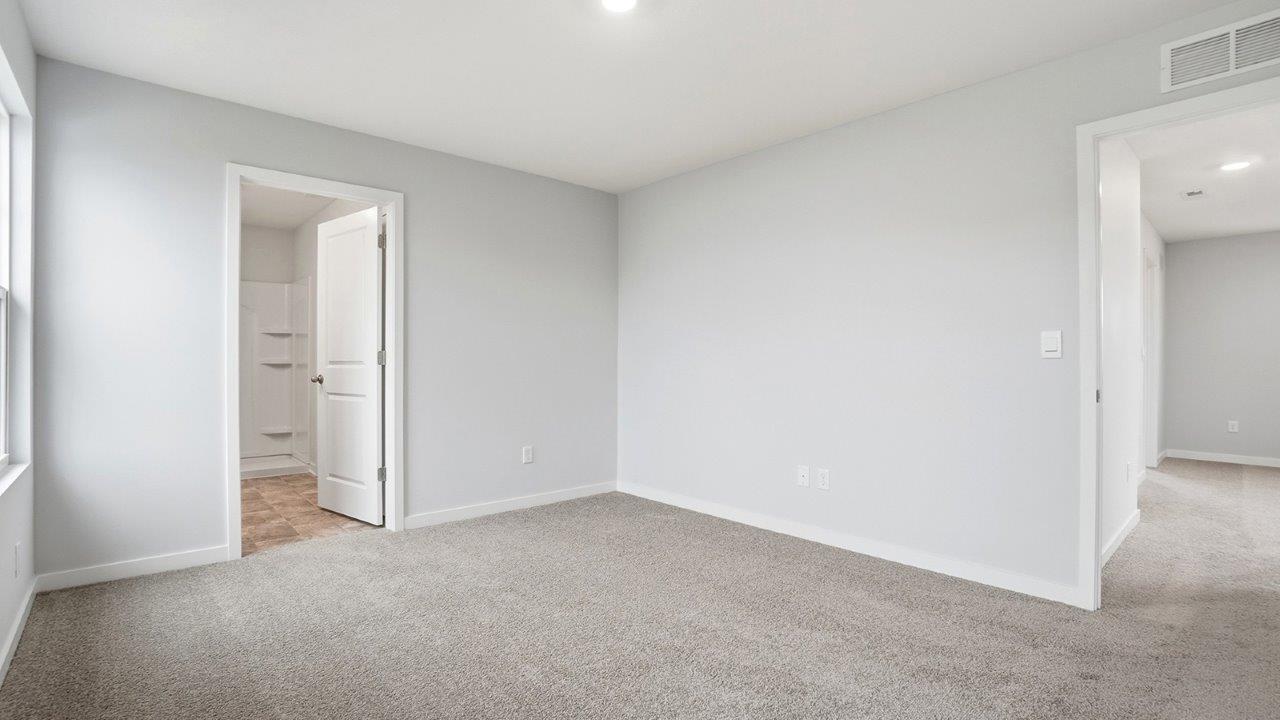 primary bedroom ensuite bath and entry