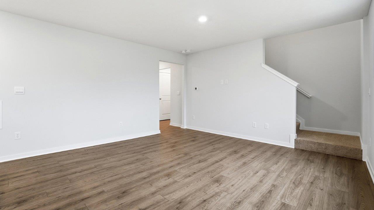 great room and stairway