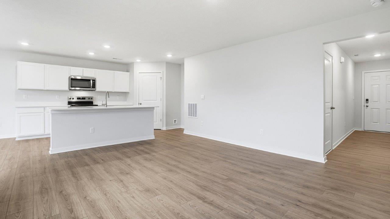 great room and kitchen