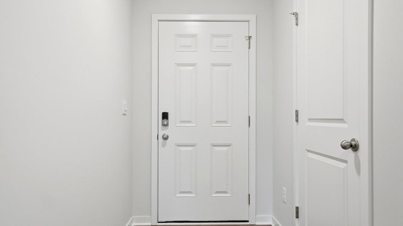 foyer with coat closet