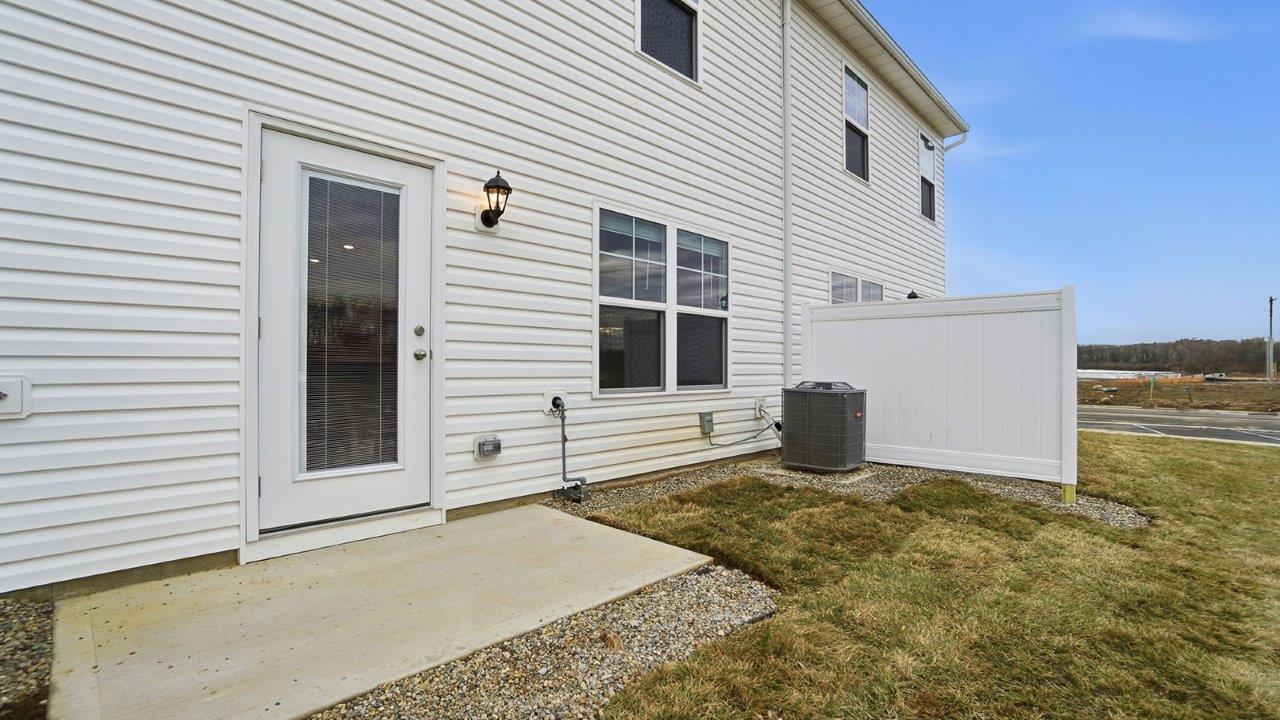 rear door with concert patio