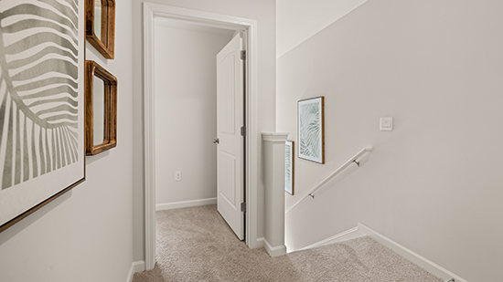 second floor landing and bedroom doorway