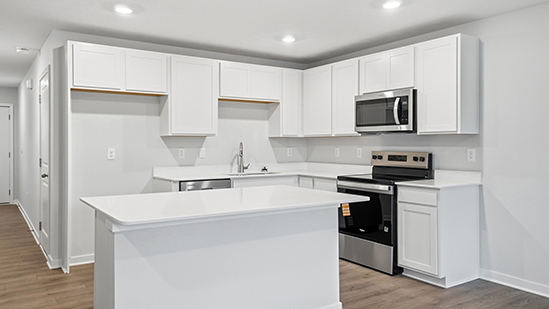 Pearson kitchen with white cabinets