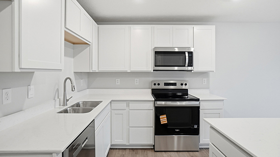 Pearson kitchen with white cabinets