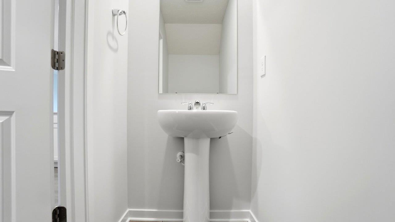 first floor powder room