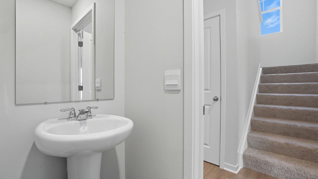 first floor powder room