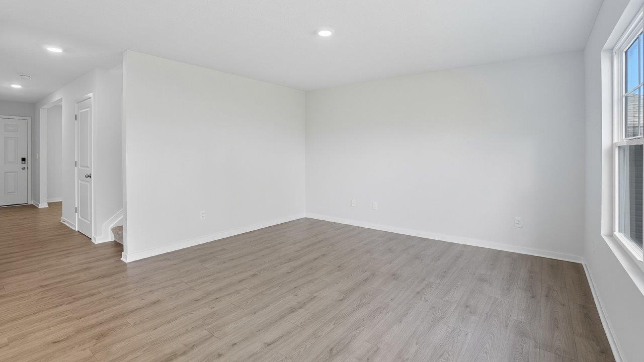 great room and foyer