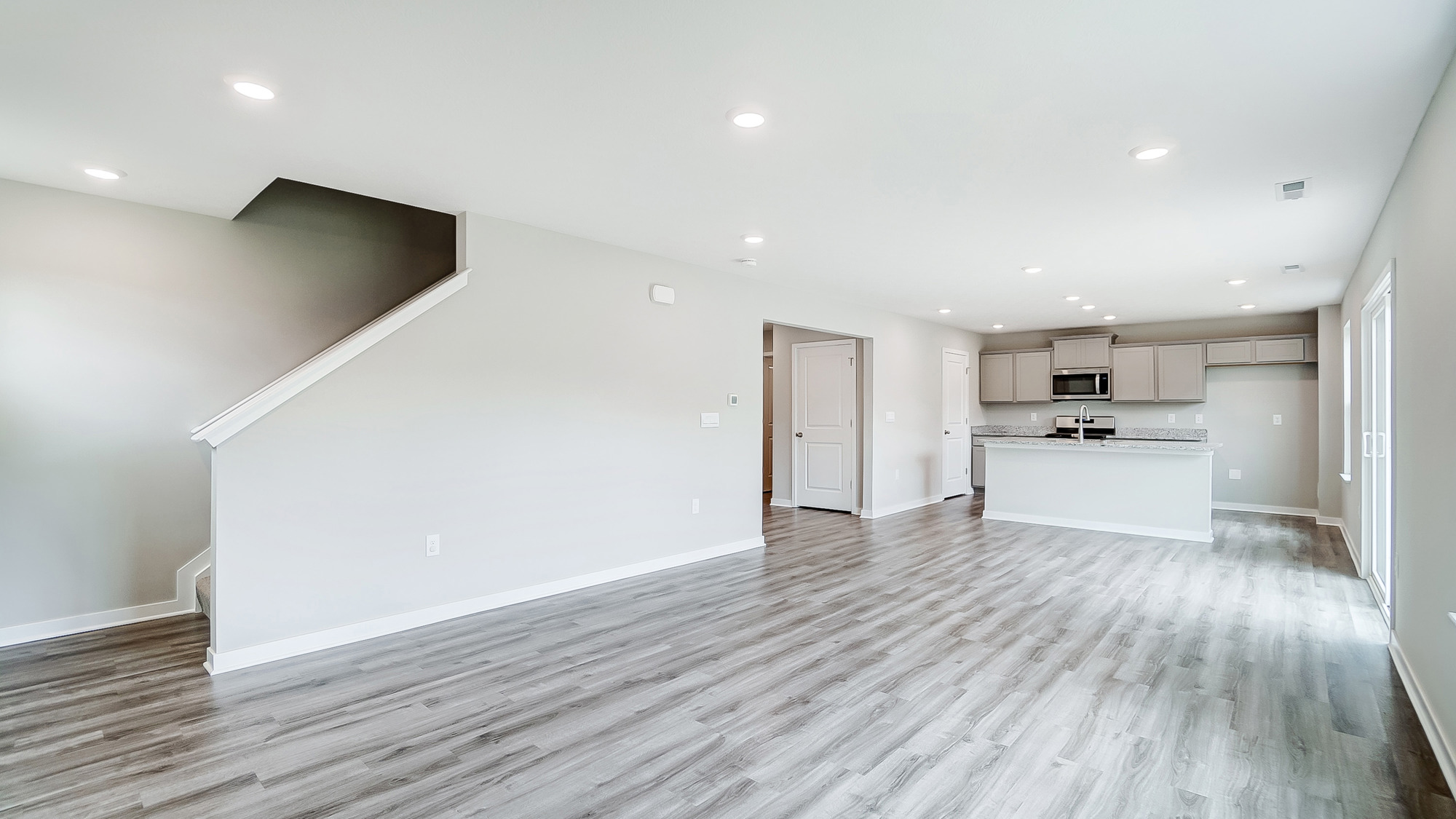great room and kitchen