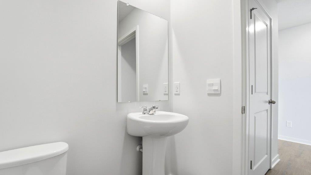 first floor powder room vanity