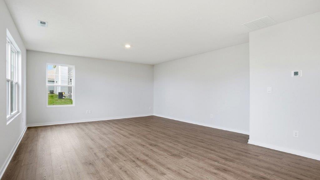 great room with two windows