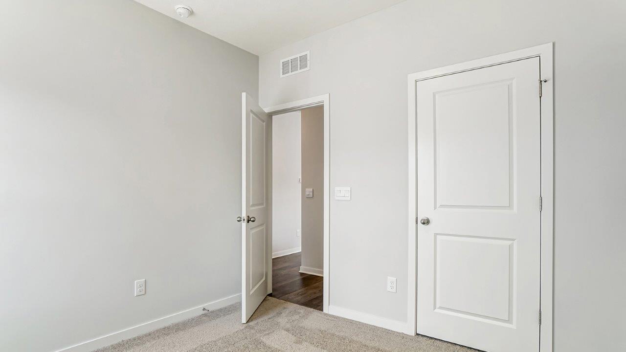 second bedroom entry and closet