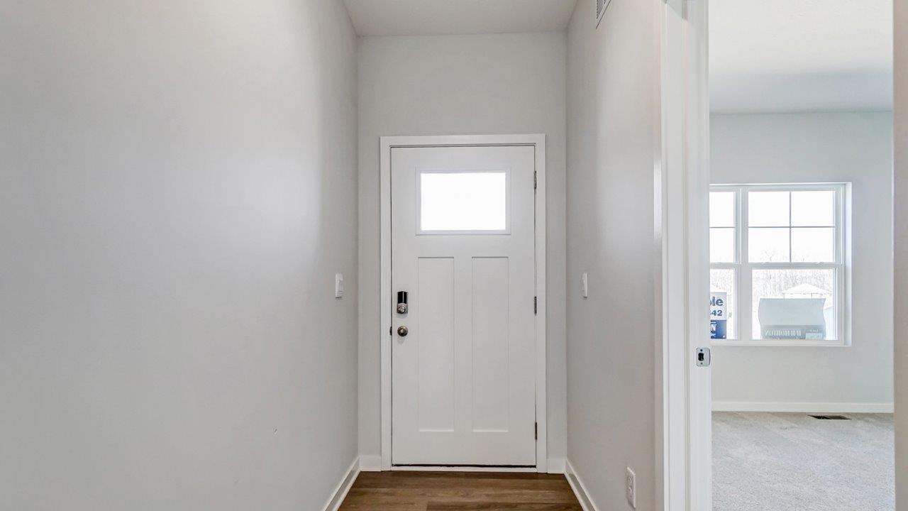 foyer and front bedroom