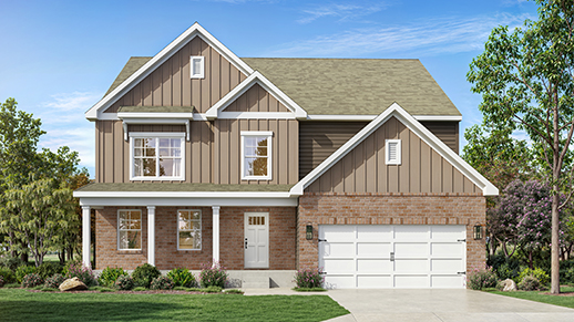 Lynnbrook M Front Exterior Rendering