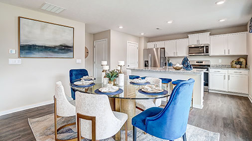 dining table with chairs, kitchen