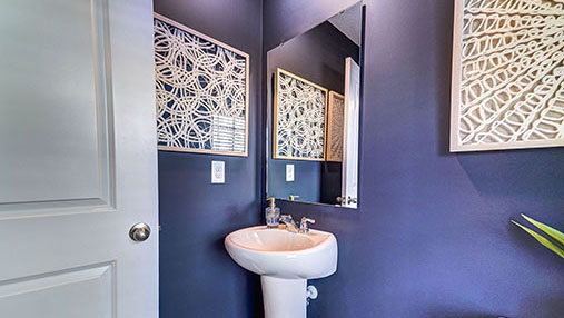 powder room pedestal sink