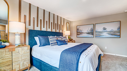 furnished primary bedroom