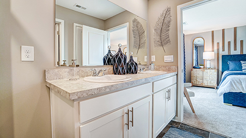 ensuite bath double vanity