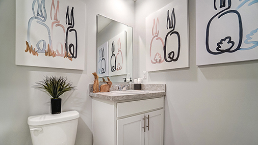 second full bathroom vanity