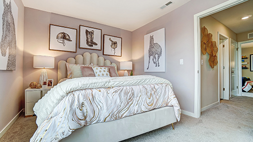 furnished third bedroom entry