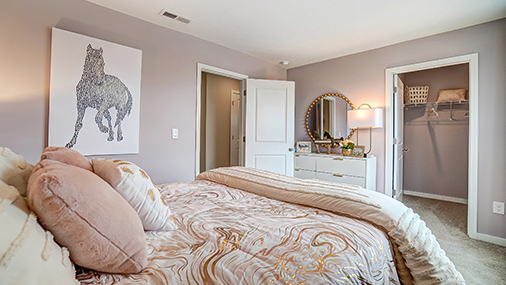 furnished third bedroom entry and closet