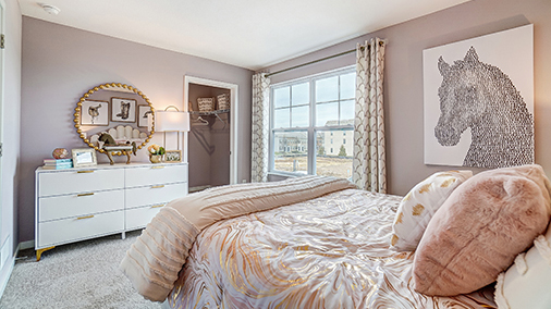 furnished third bedroom and closet