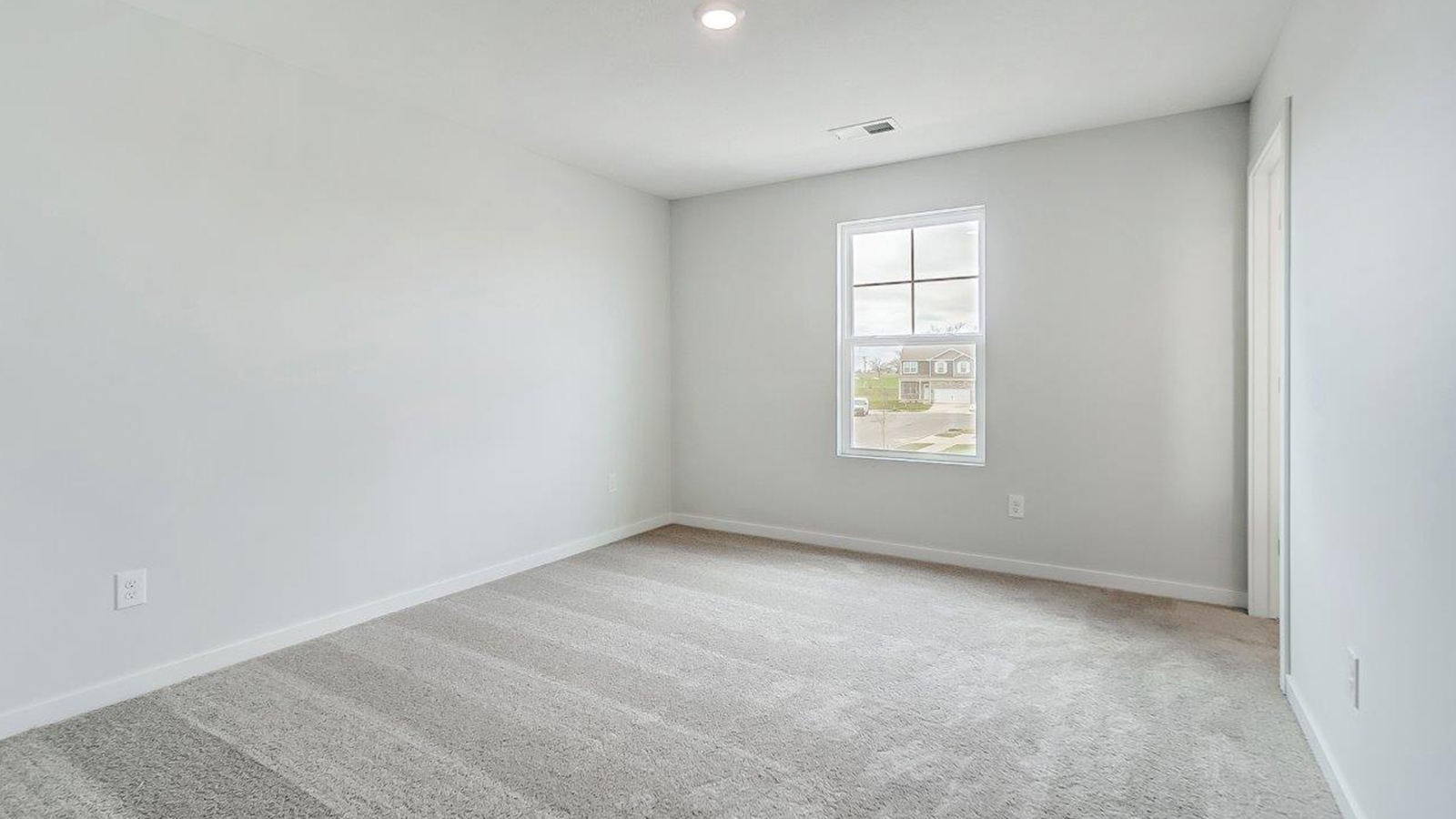 primary bedroom with single window