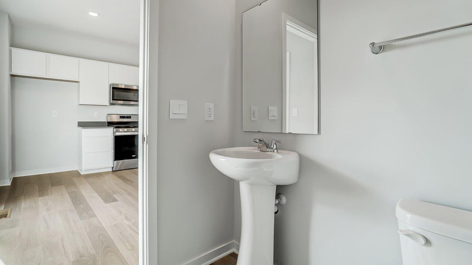 first floor powder room