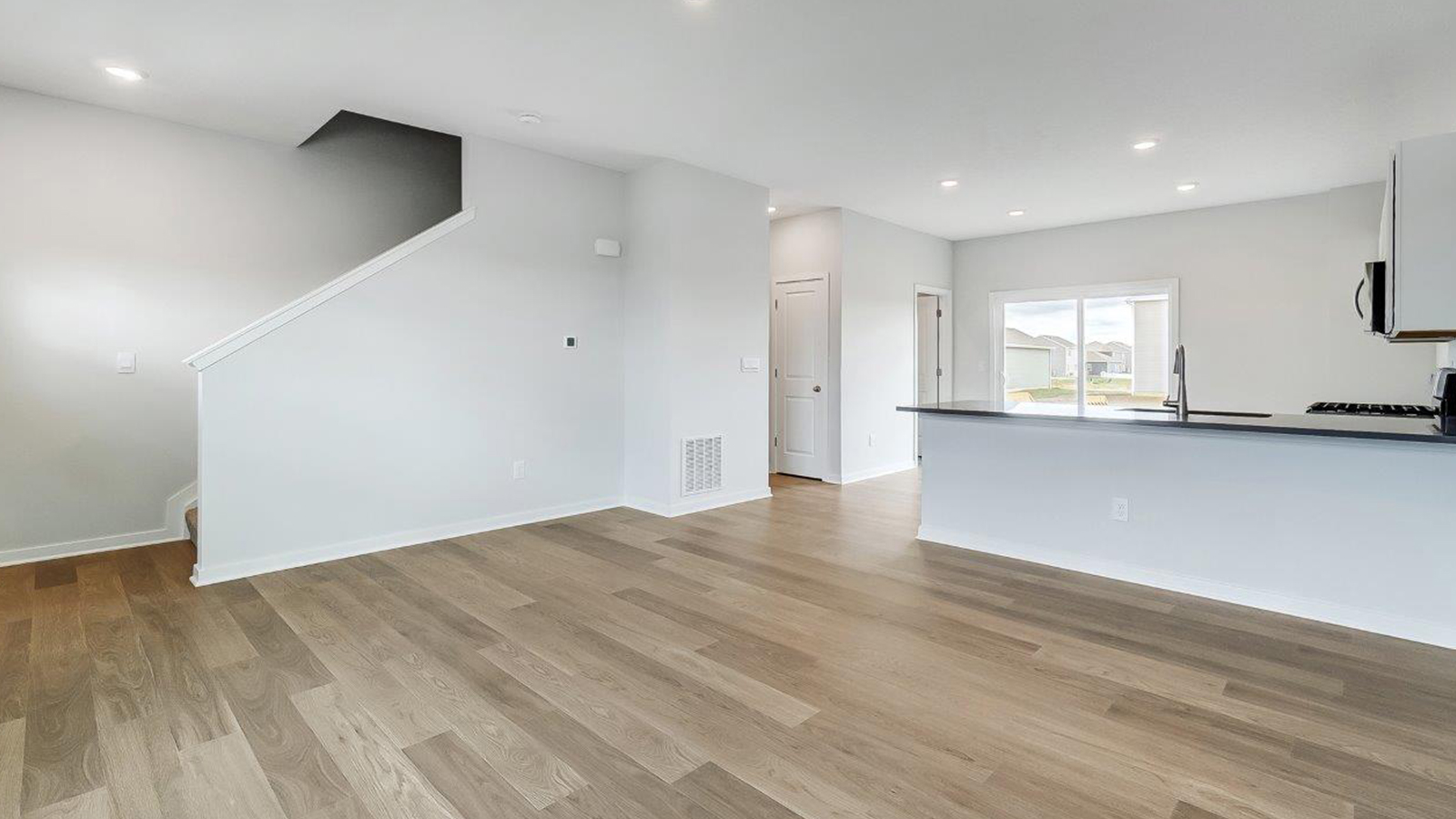 great room and kitchen