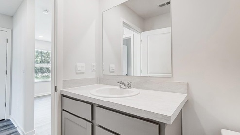 Interior bathroom with sink