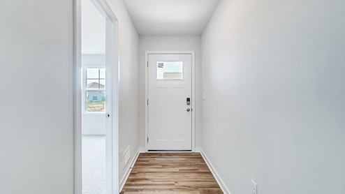 Interior entry way next to dining area