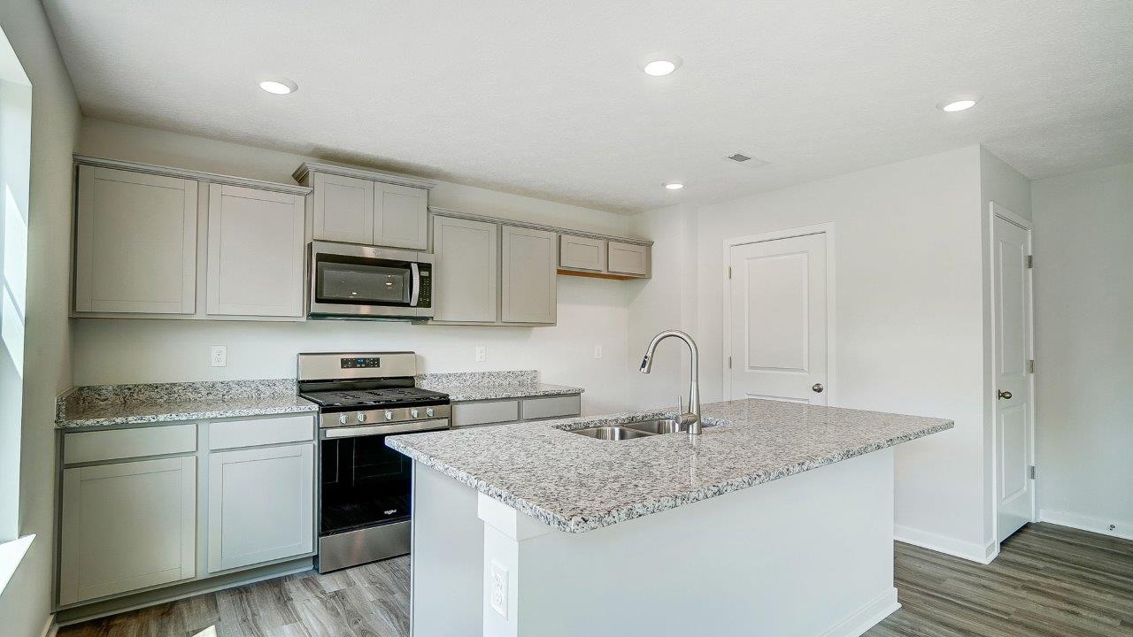 built in island with stainless steel sink