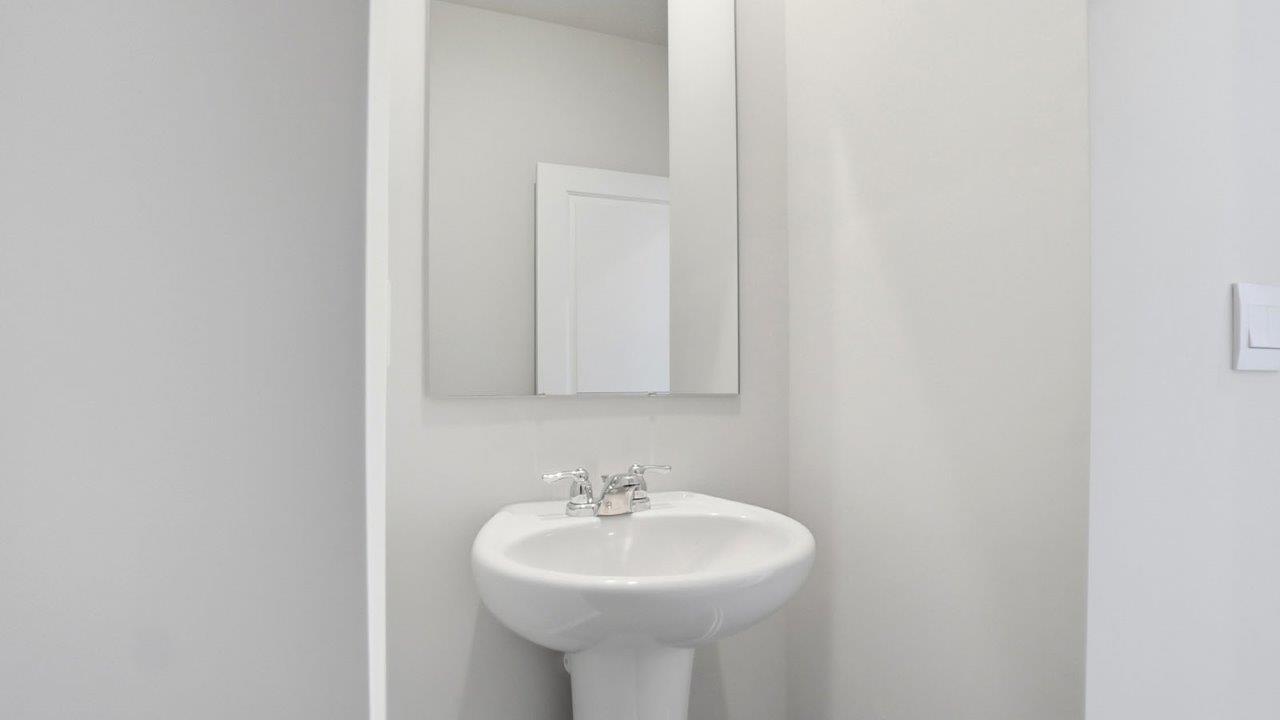 first floor powder room vanity